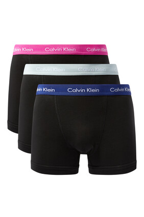 Stretch Cotton Trunks, Pack of 3